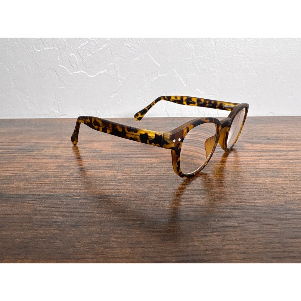 Look Optic Tortoiseshell Round Reading Glasses +2.00 Magnification